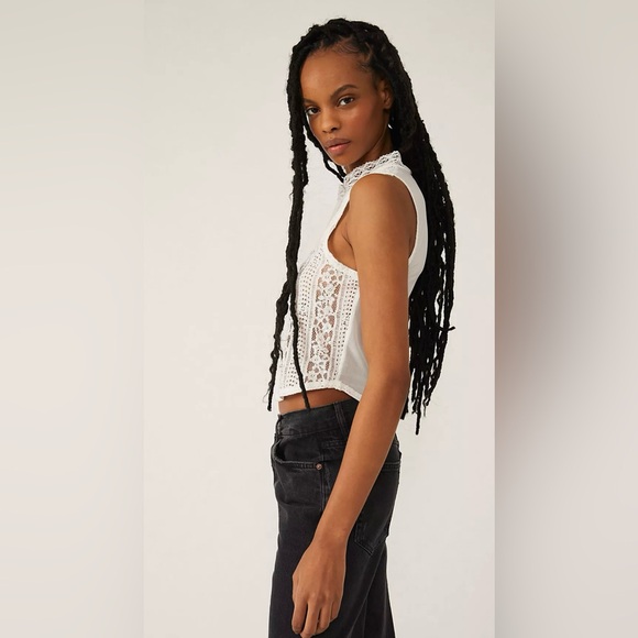 Free People Tea Party Top Size Small - Picture 2 of 7